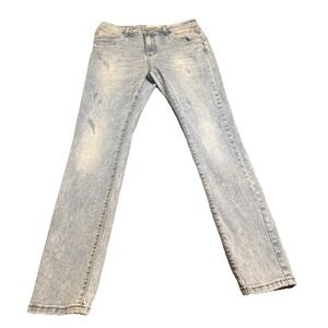 Jewelly Women's Light Wash Skinny Jeans Size 10 / EU 38 Stretch Denim Distressed